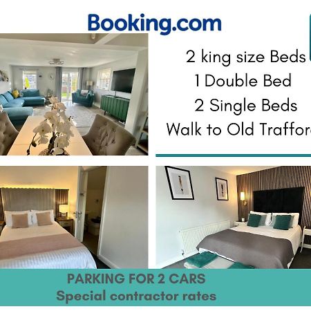 Waterside Mufc & Trafford Centre Townhouse 4 Bedroom Free Parking Mánchester Exterior foto